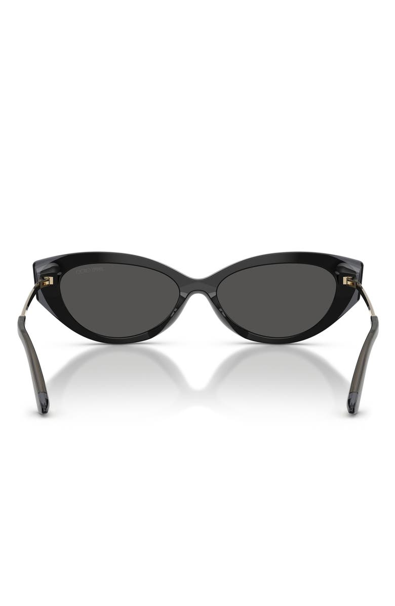 Jimmy Choo 54mm Cat Eye Sunglasses, Alternate, color, Black / Grey / Dark Grey
