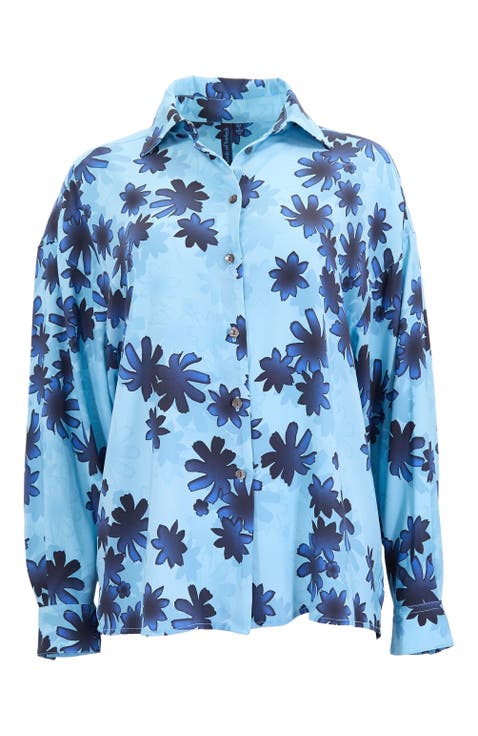 Sophie Silk Oversized Blouse