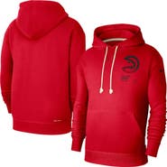 Nike Men's Nike  Red Atlanta Hawks Courtside Standard Issue Premium Performance Pullover Hoodie