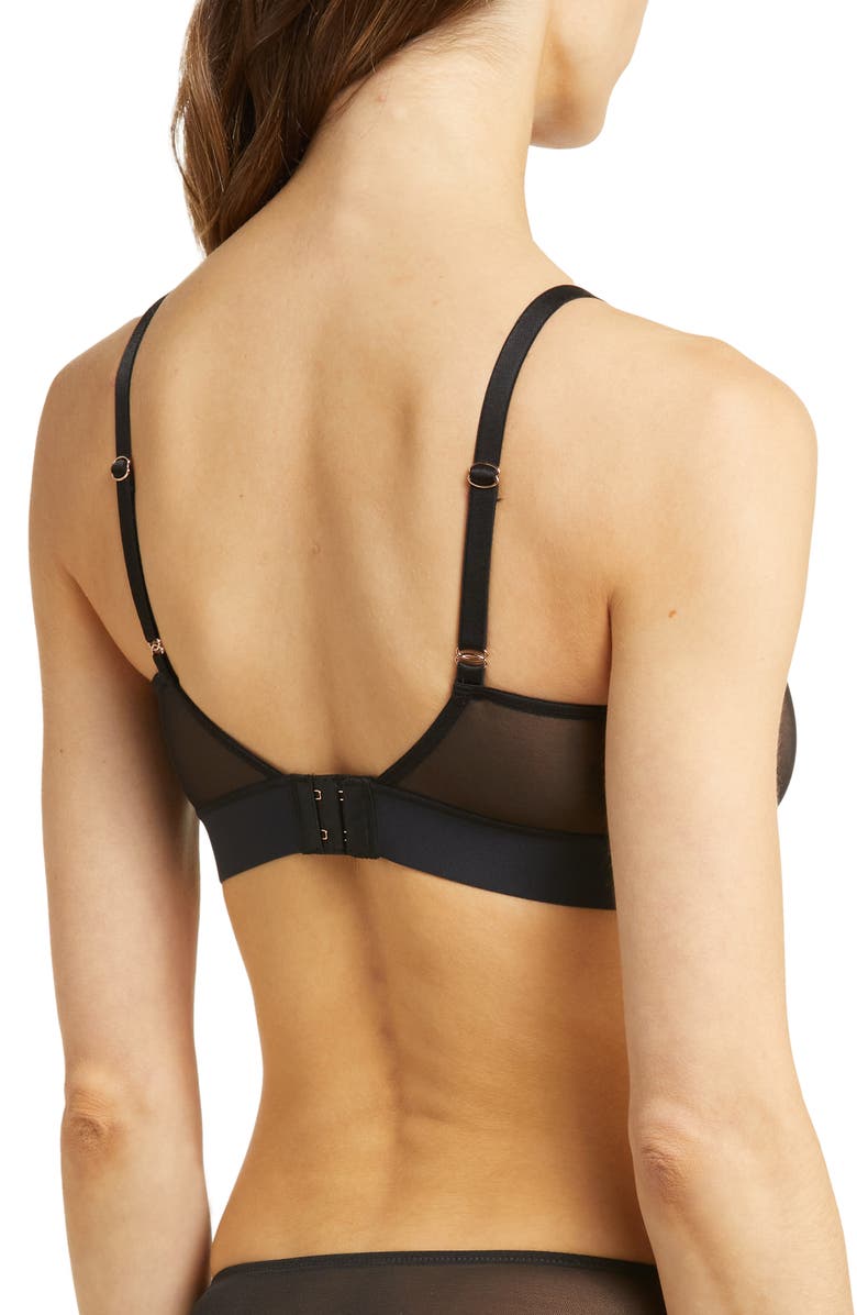 Skarlett Blue Passion Plunge Mesh Bralette, Alternate, color, 