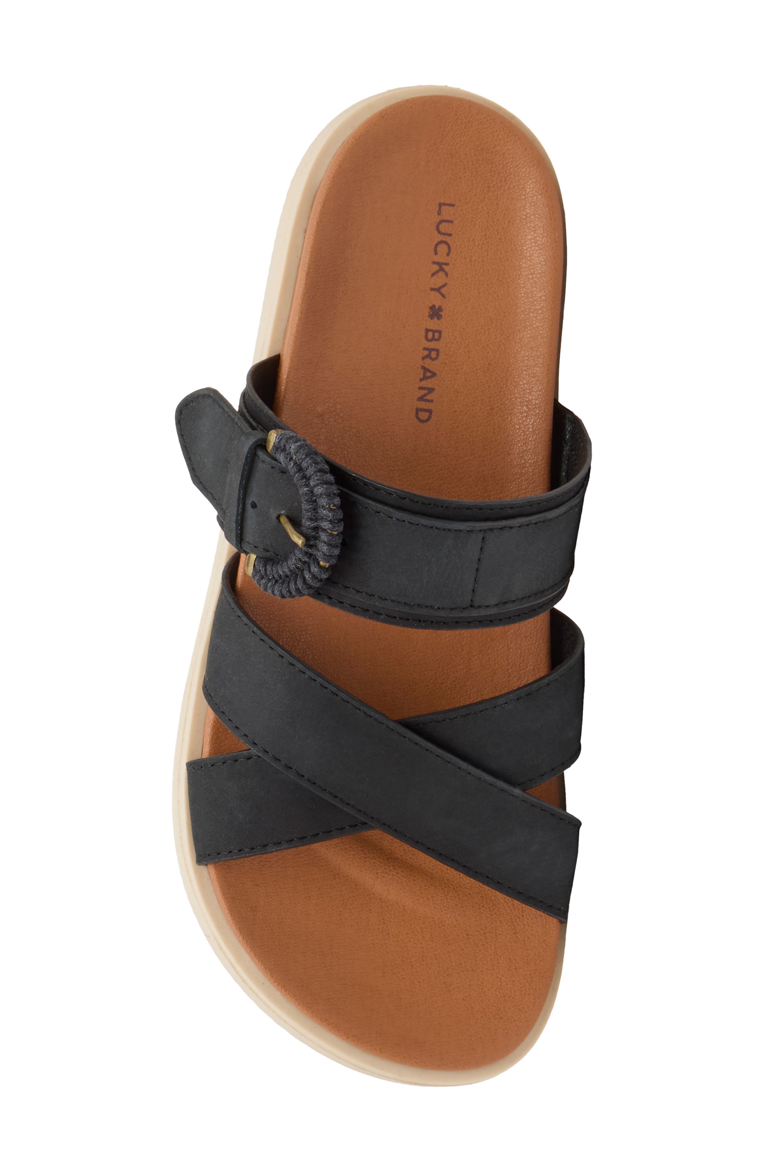 Lucky Brand Morissa Leather Slide Sandal, Alternate, color, 