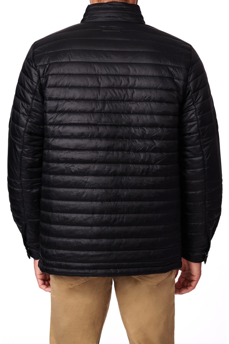 Pathfinder Lightweight Quilted Water Resistant Jacket, Alternate, color, BLACK