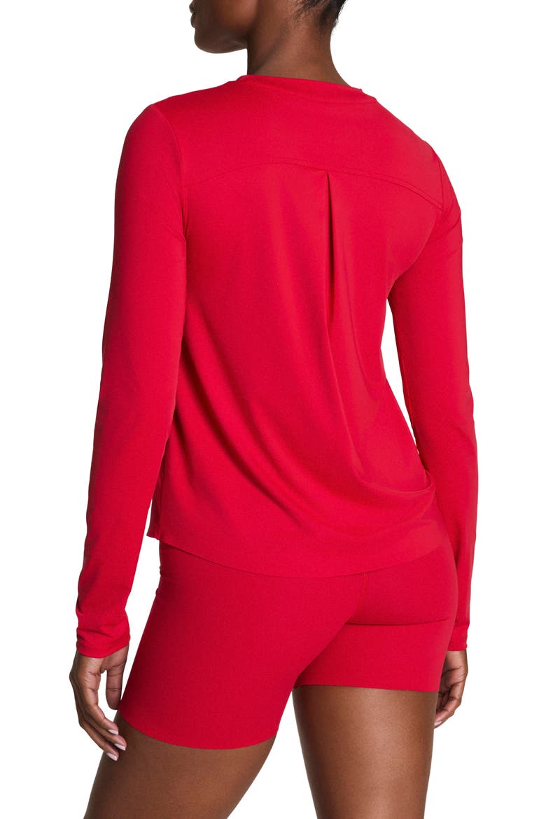 Get Moving Long Sleeve Top, Alternate, color, SPANX RED