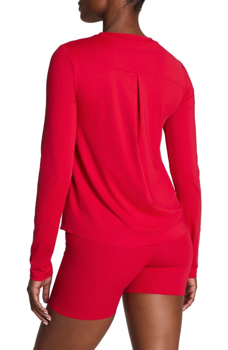 SPANX<sup>®</sup> Get Moving Long Sleeve Top, Alternate, color, Spanx Red