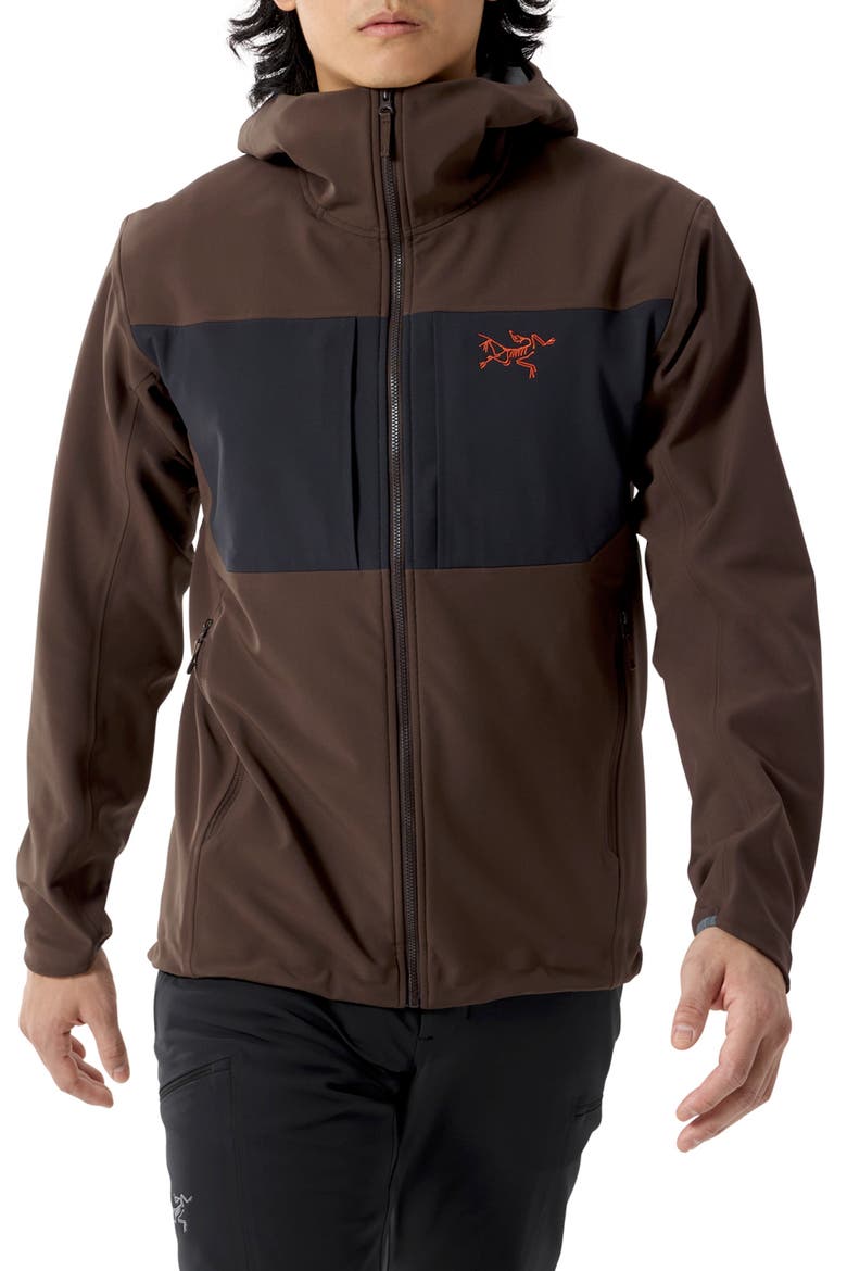 Gamma MX Hooded Jacket, Main, color, CAROB/ BLACK/ DYNASTY