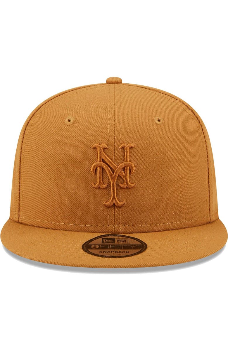 New Era Men's New Era Brown New York Mets Color Pack Tonal 9FIFTY Snapback Hat, Alternate, color, 