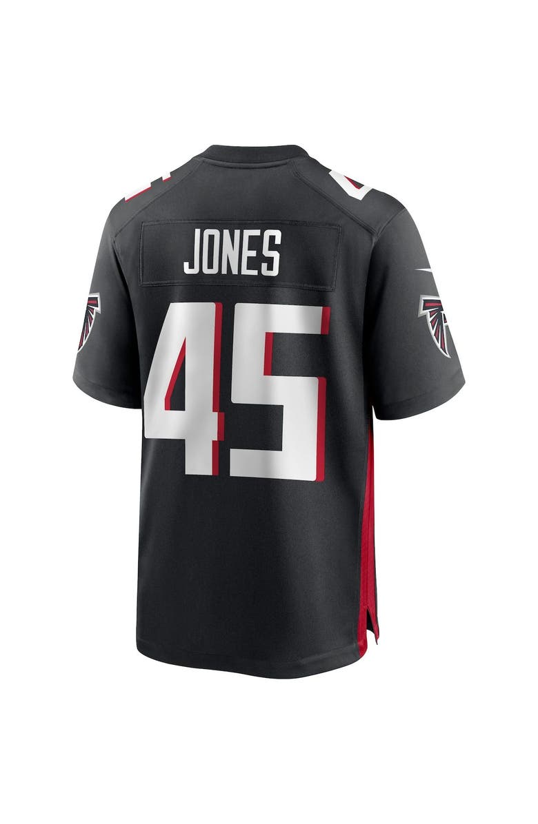 Nike Men's Nike Deion Jones Black Atlanta Falcons Game Jersey, Alternate, color,