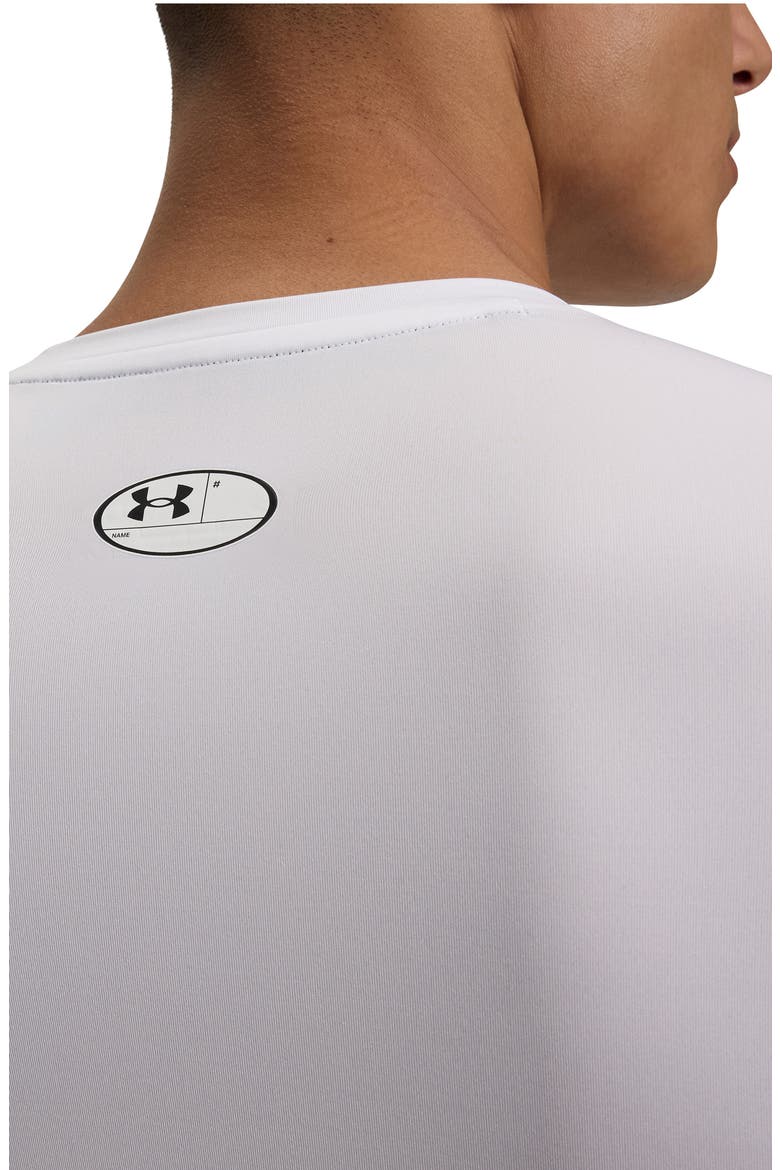 HeatGear® Compression Long Sleeve Top, Alternate, color, WHITE