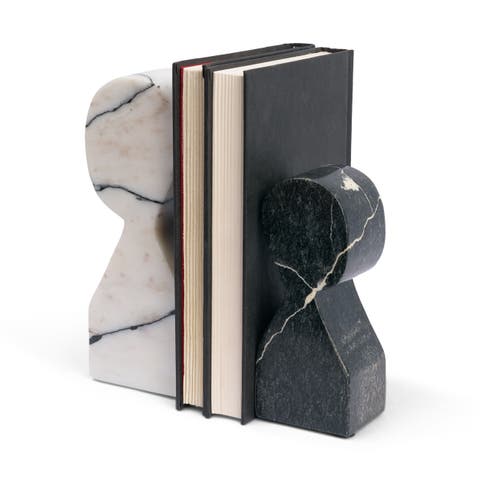 Shadow Marble Bookends