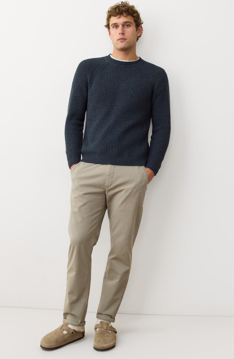 Marine Layer Inverness Rib Crewneck Sweater, Alternate, color,