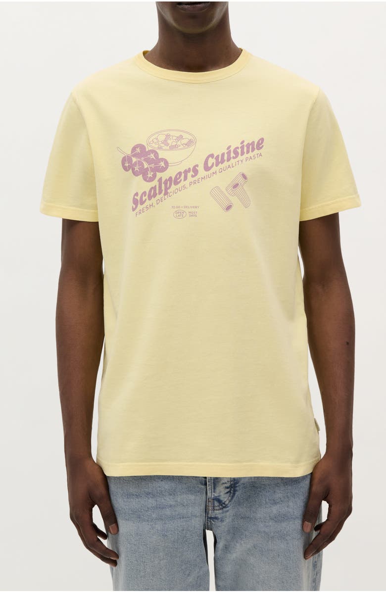 Scalpers Cuisine Tee, Main, color, Light Yellow