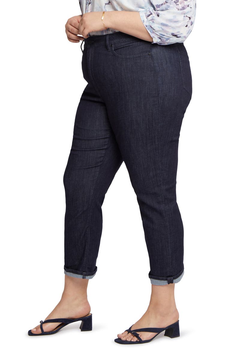Relaxed Straight Leg Cuff Jeans, Alternate, color, RINSE