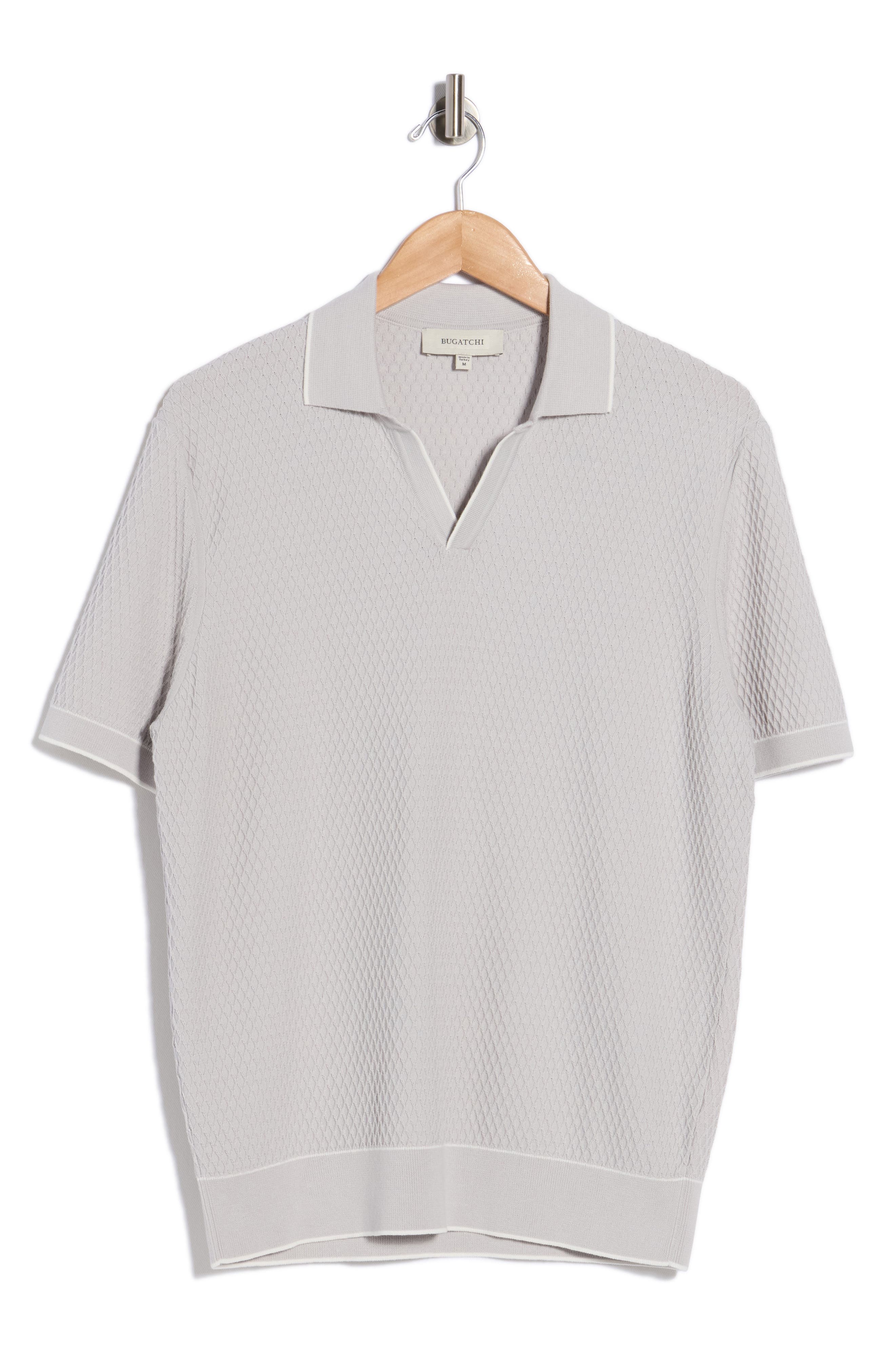 Bugatchi Tipped Johnny Collar Polo