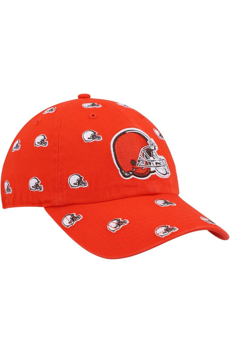 '47 Women's '47 Orange Cleveland Browns Confetti Clean Up Logo Adjustable Hat, Alternate, color, Orange
