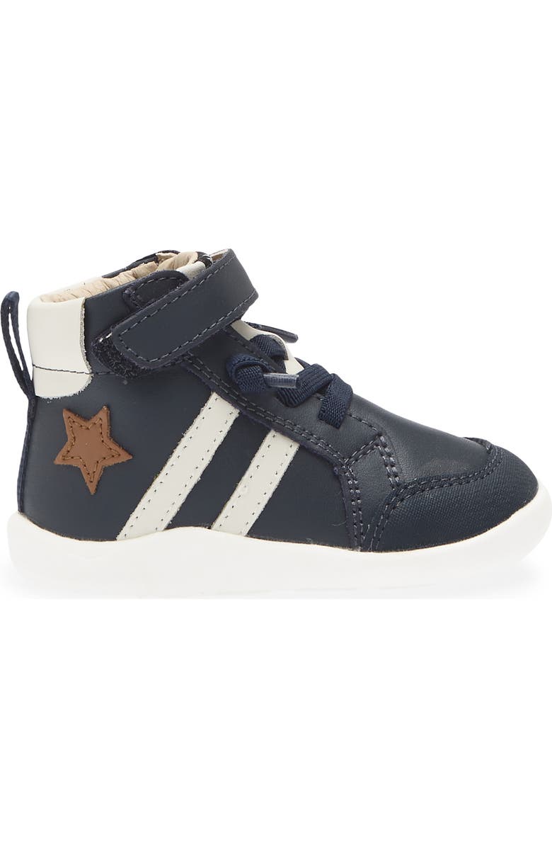 OLD SOLES Kids' Boss High Top Sneaker, Alternate, color, Navy/ Tan/ Sporco