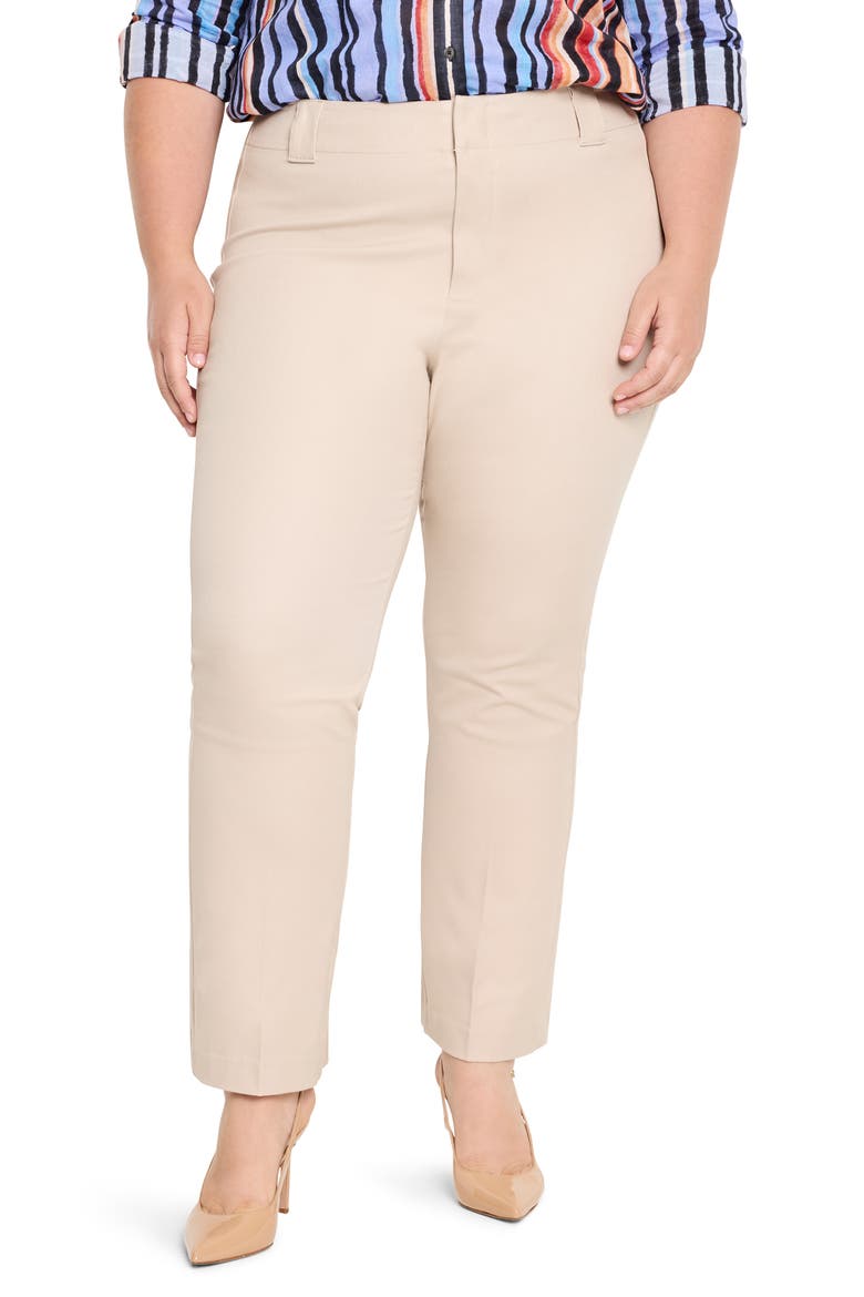 Plaza Ankle Demi Bootcut Pants, Main, color, CHAMOIS