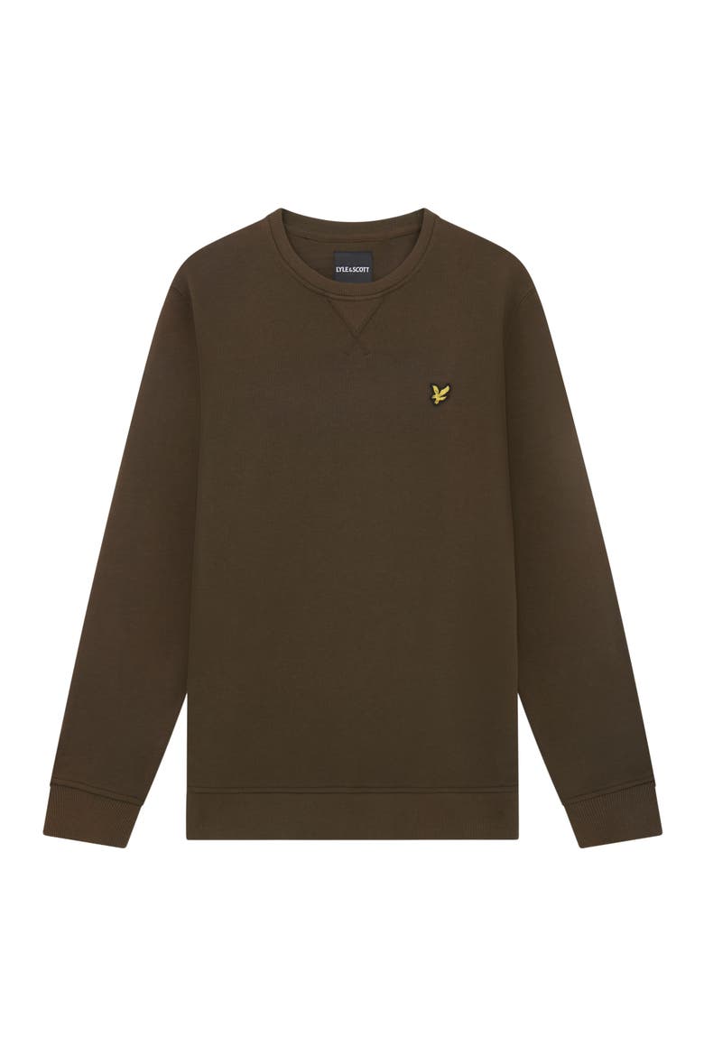 Crew Neck Sweater, Alternate, color, Olive
