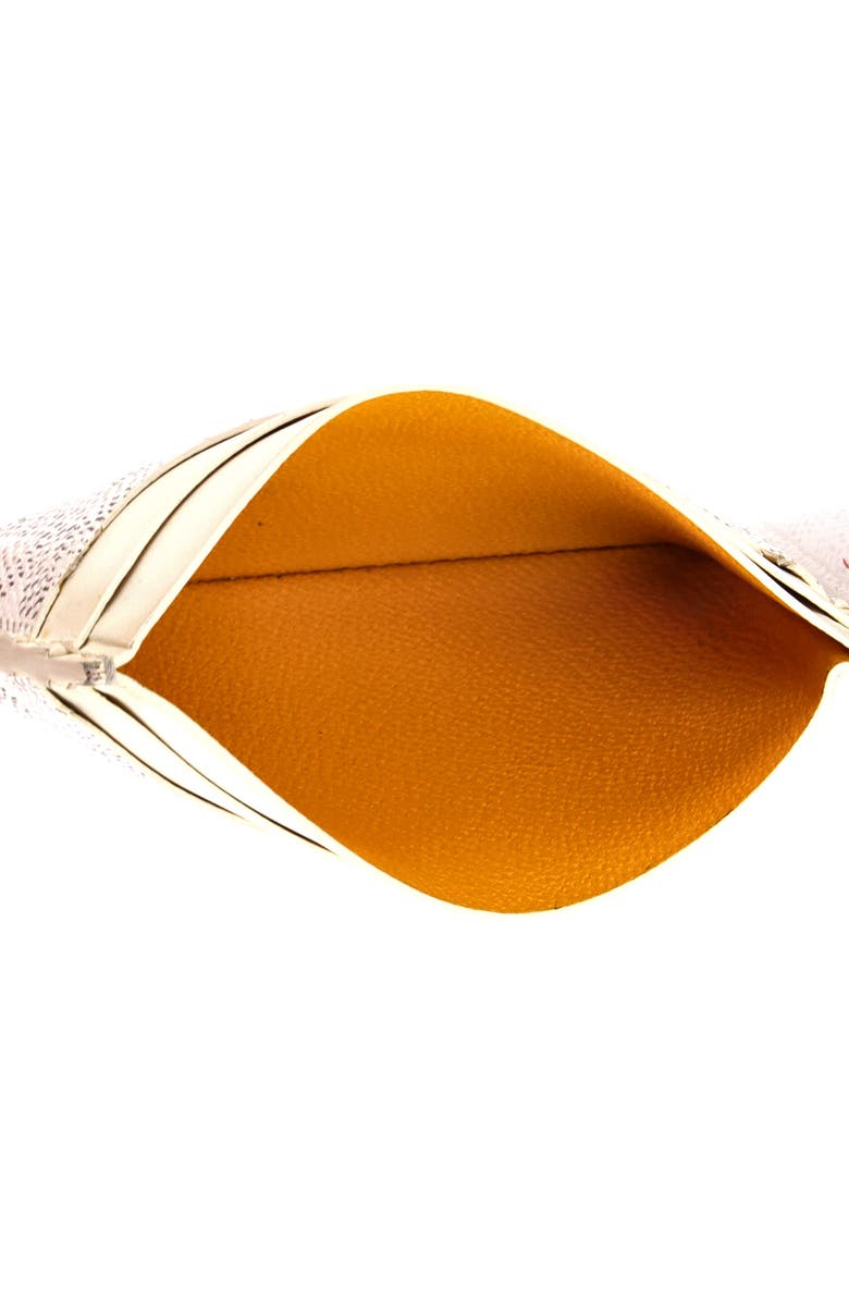 Pre-Owned Goyard Saint Sulpice Card Holder Coated Canvas, Alternate, color, White