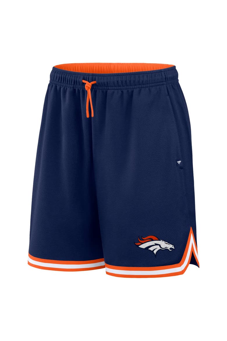 Men's Fanatics Navy Denver Broncos Fearless Drive Shorts, Alternate, color, Navy