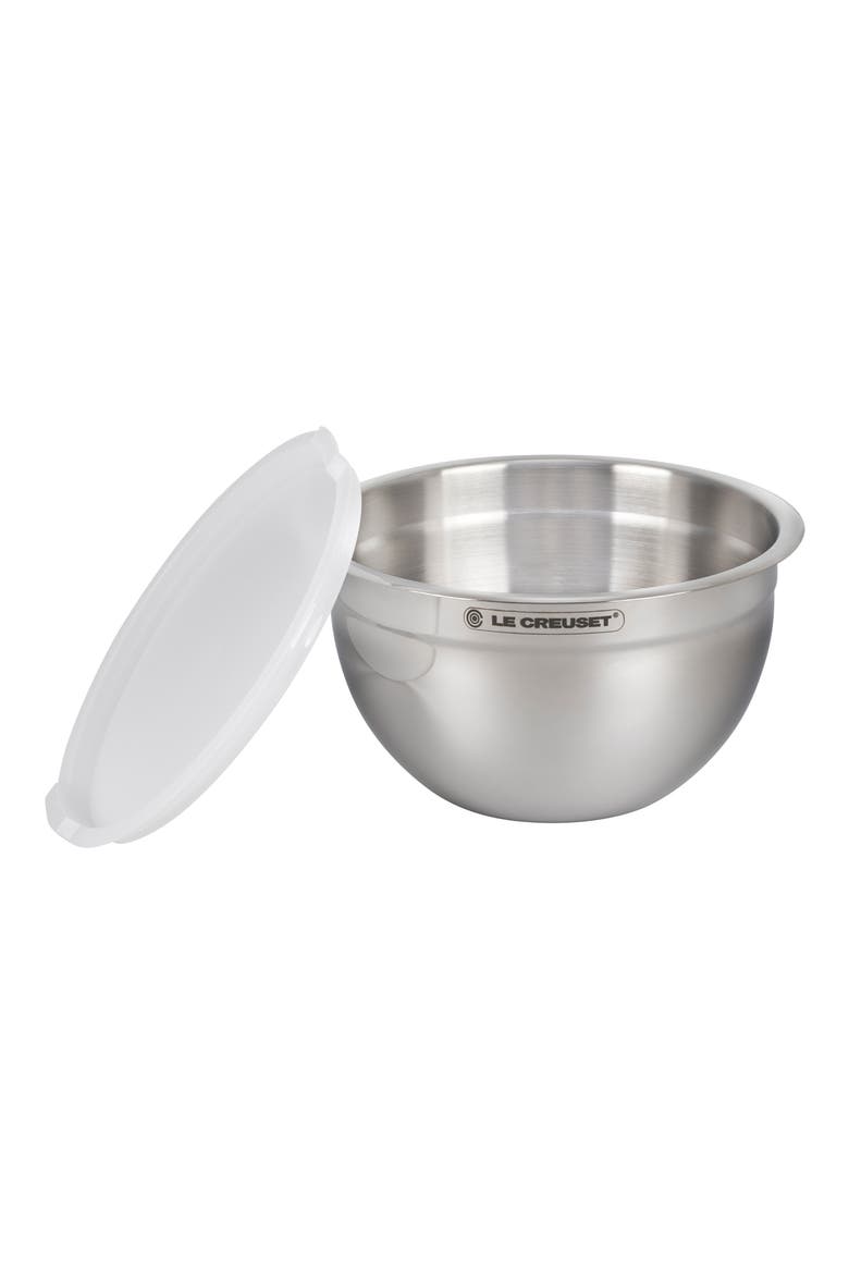 Set of 3 Stainless Steel Nested Mixing Bowls, Alternate, color, STAINLESS STEEL