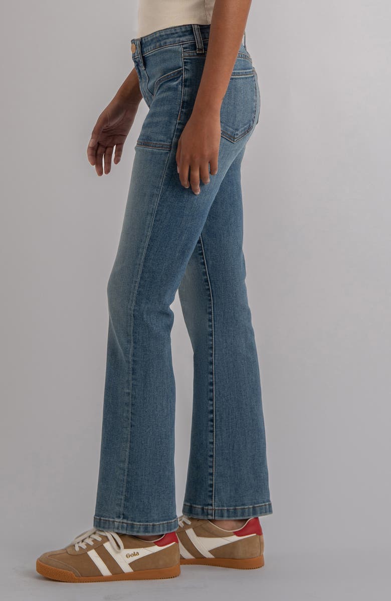 KUT from the Kloth Kelsey Seamed High Waist Ankle Flare Jeans, Alternate, color, 