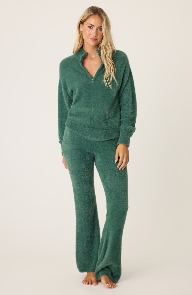 PJ Salvage Campfire Cozy Half Zip Lounge Sweatshirt, Alternate, color, 