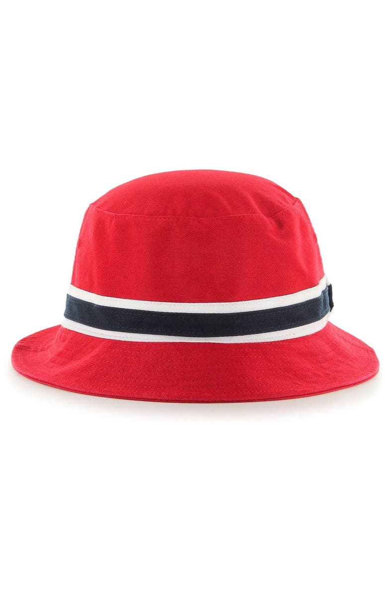'47 Men's '47 Red New England Patriots Striped Bucket Hat, Alternate, color,