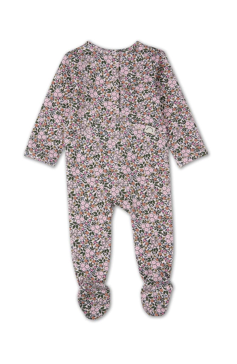 MiniMoi Kaleidoscope Bouquet Cotton Rich Footie, Alternate, color, Pink Multi