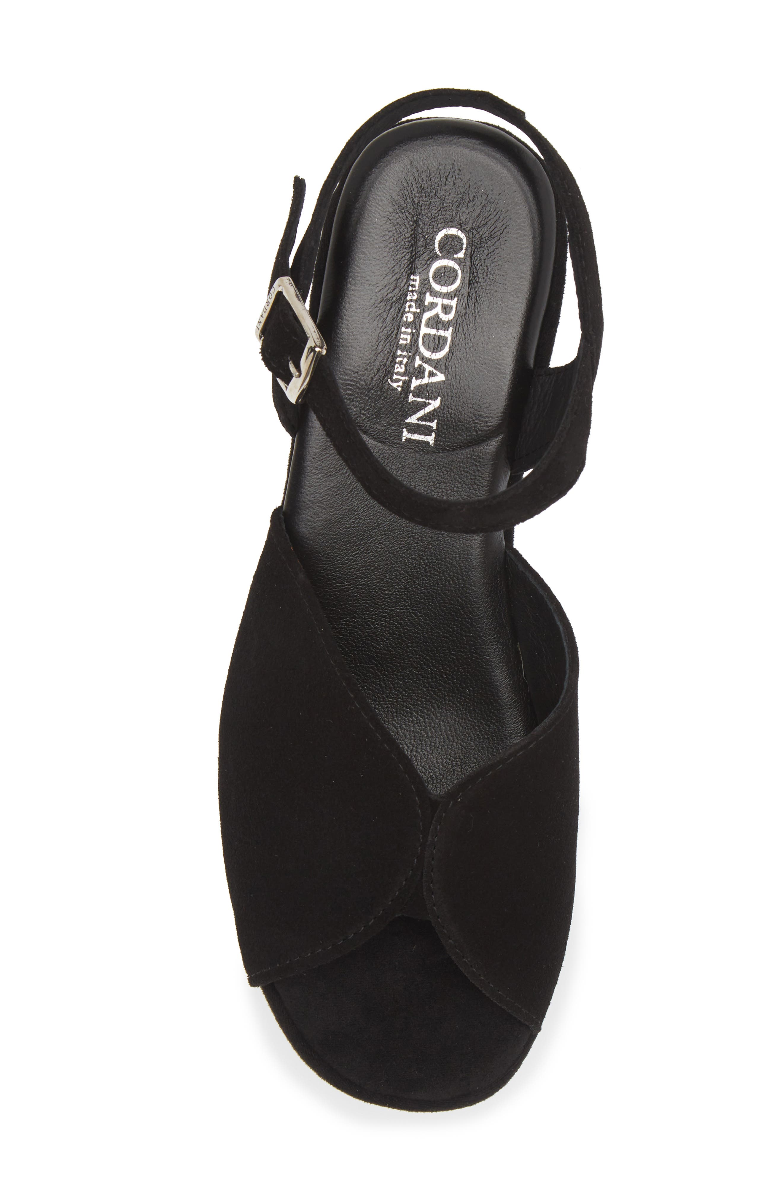 Cordani Jenna Platform Wedge Sandal, Alternate, color, Crosta Nero