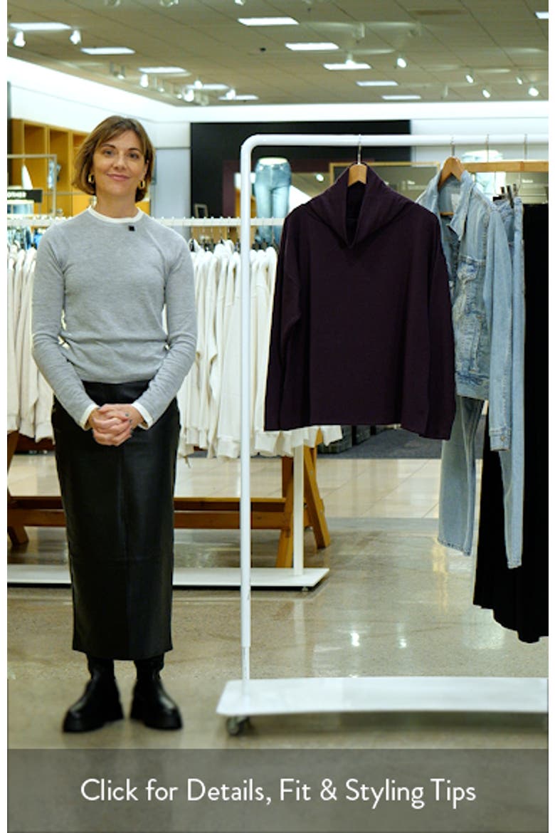 Drapey Funnel Neck Top video