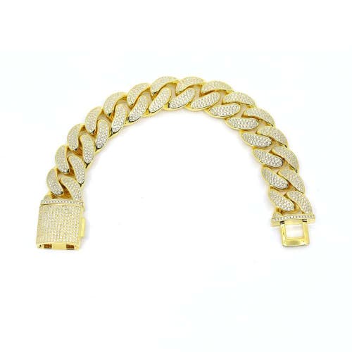 Anna Zuckerman Vip Cuban Link Bracelet In White