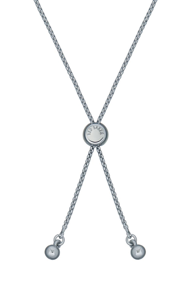 Barset Pavé Crystal Bow Slider Bracelet, Alternate, color, SILVER TONE/ CLEAR CRYSTAL