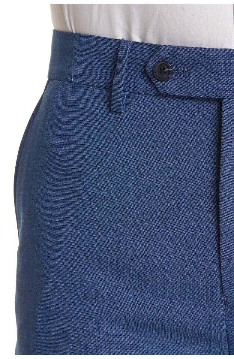 Ben Sherman Blue Sharkskin Slim Fit 2-Piece Suit, Alternate, color, 