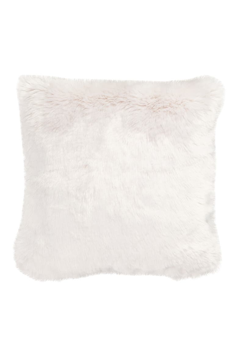 Cuddle Up Faux Fur Pillow, Main, color, GREY FOG