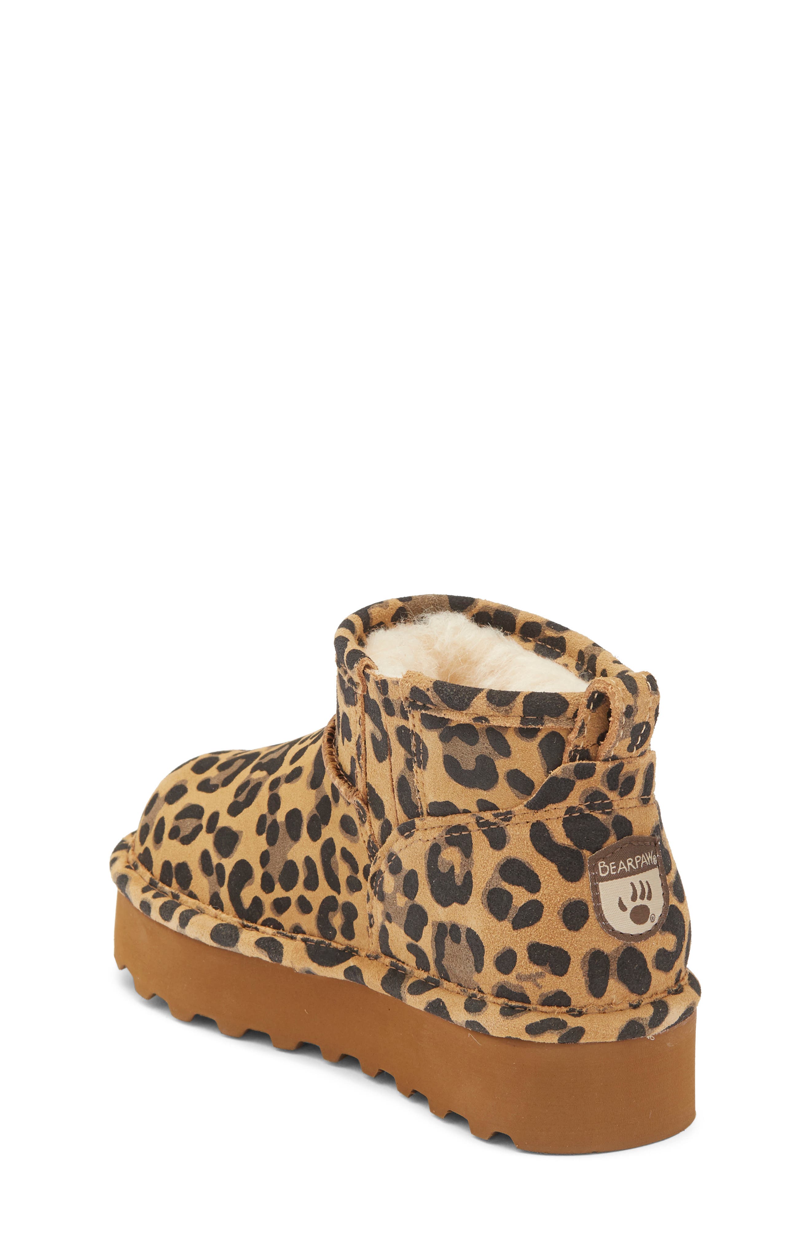 Kids' Retro Shorty Exotic Bootie, Alternate, color, TOBACCO LEOPARD