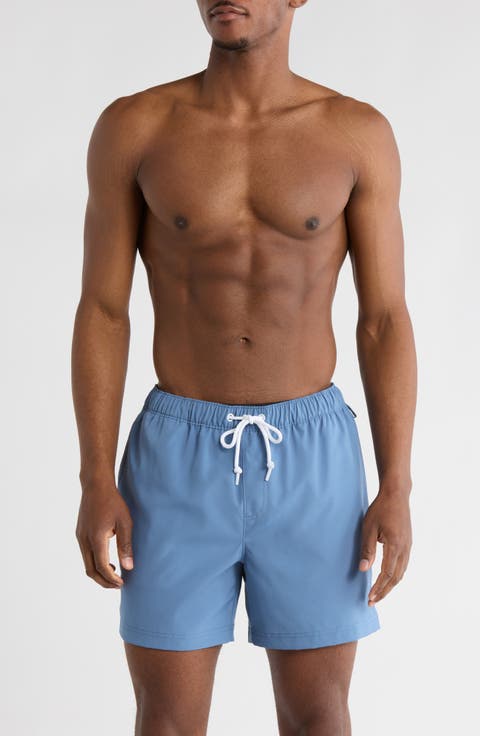 Solid 5-Inch Swim Trunks