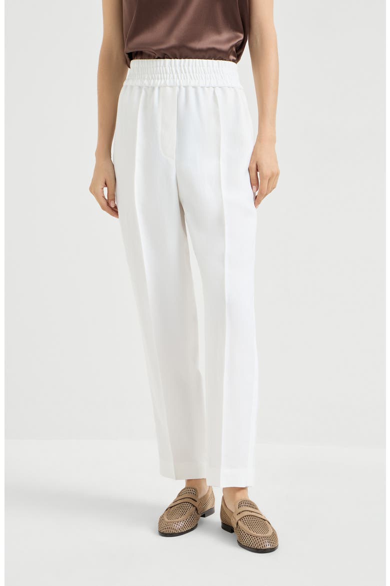 Baggy trousers, Main, color, White
