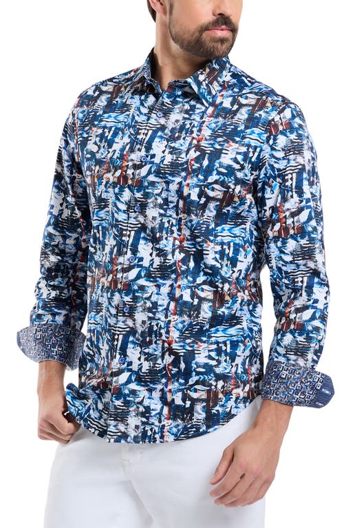 Shop Robert Graham Lachlan Cotton Button-up Shirt In Blue Multi