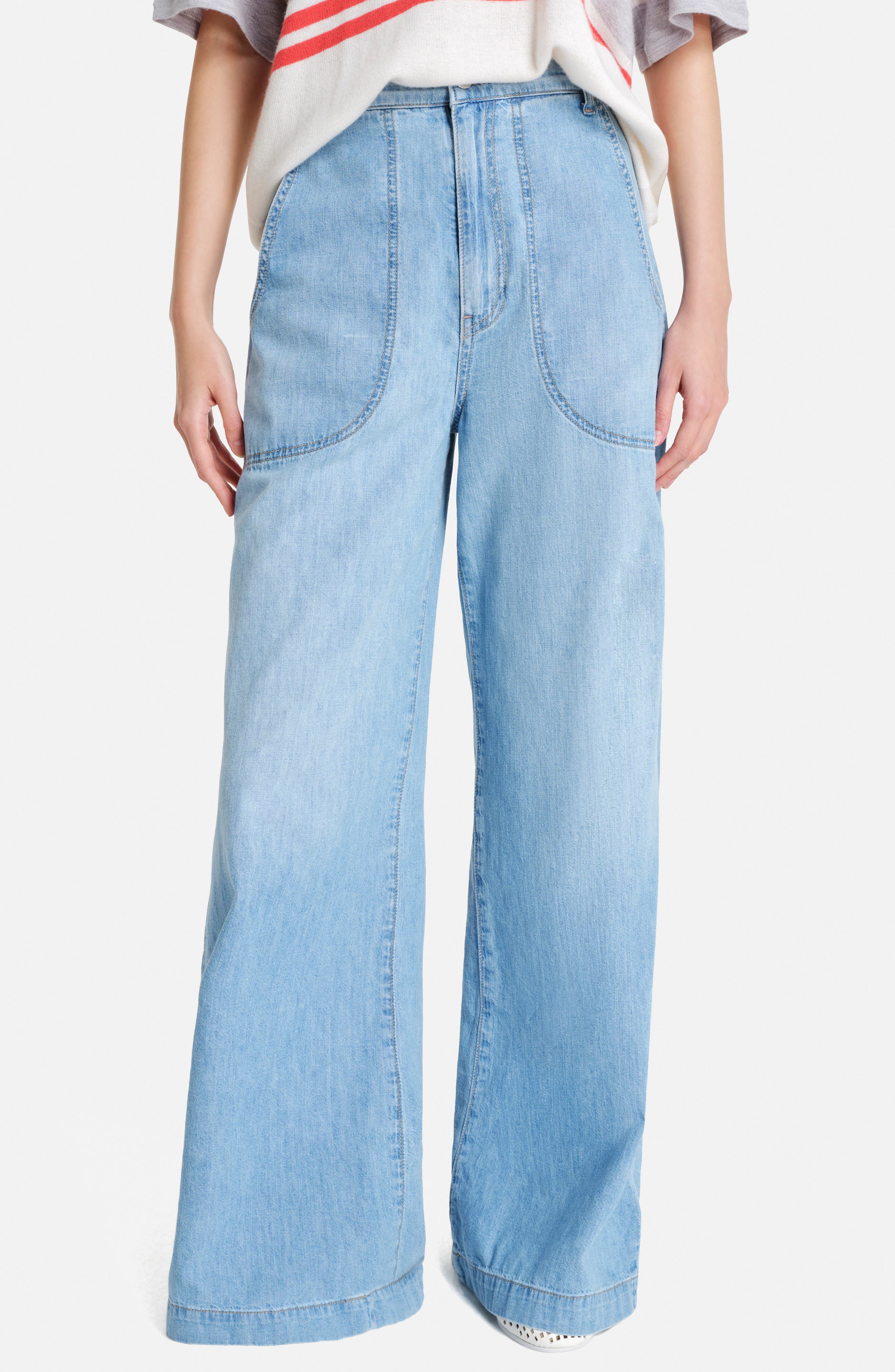 TWP Mecox Beach Wide Leg Jeans