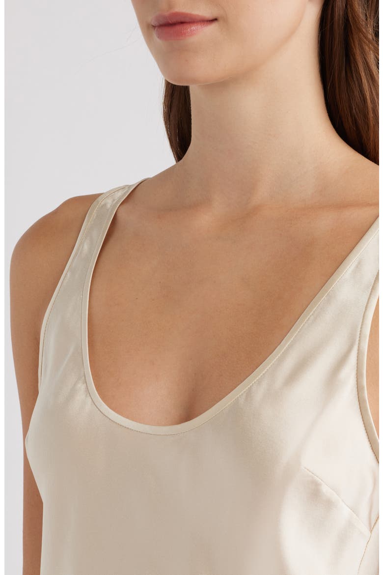 Veya Sleeveless Silk Top, Alternate, color, ALMOND