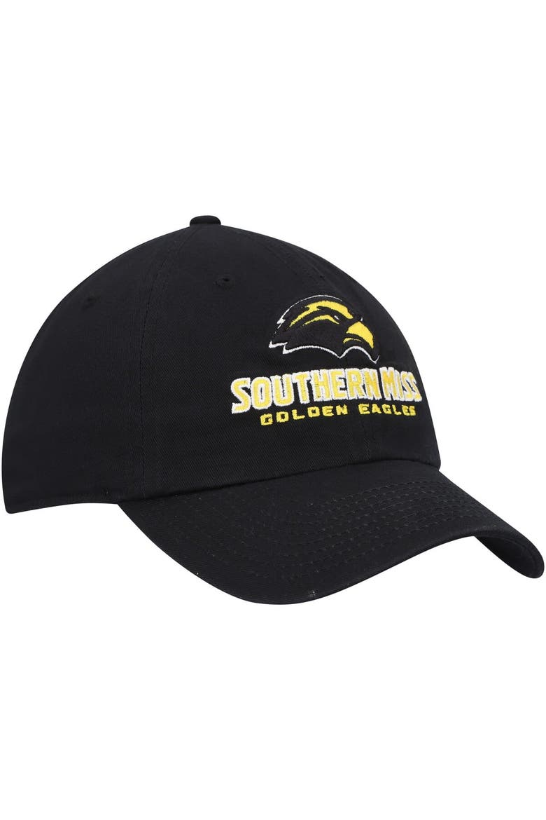 Men's '47 Black Southern Miss Golden Eagles Clean Up Adjustable Hat, Alternate, color, Black