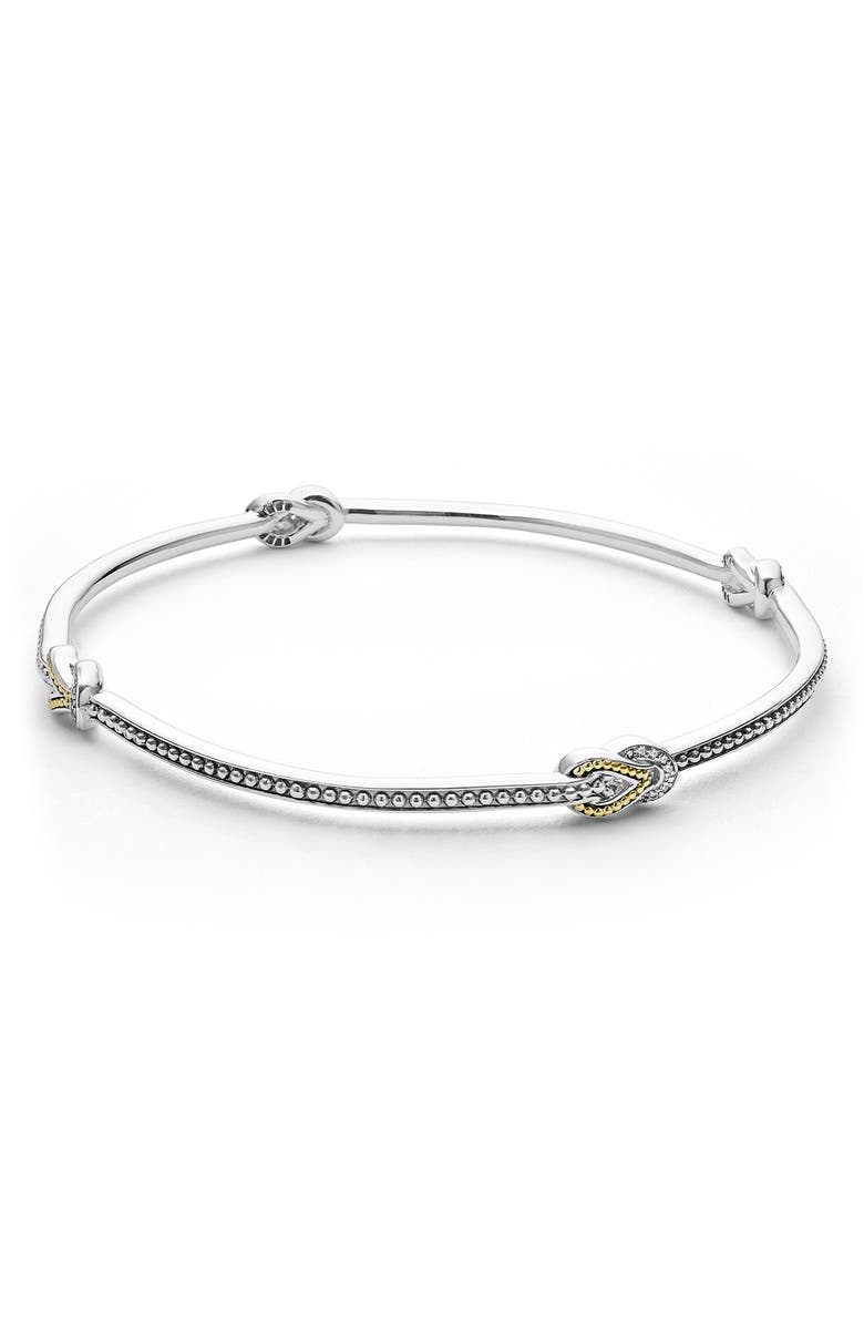 LAGOS Newport Station Bangle, Alternate, color, Diamond
