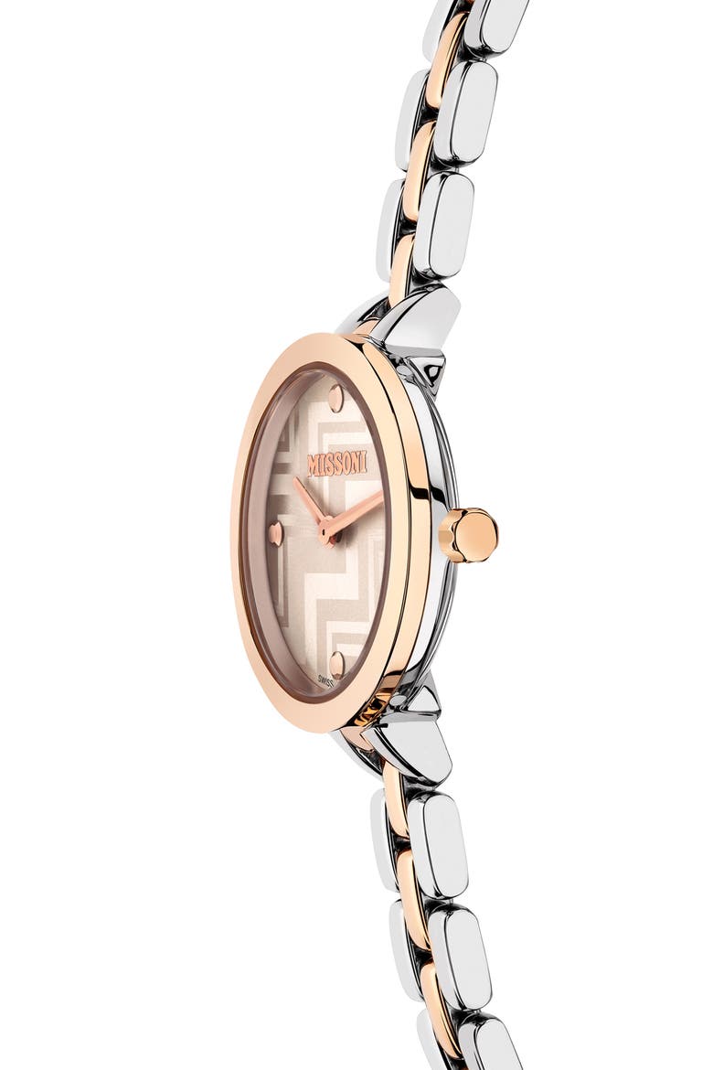 Two-Tone Bracelet Watch, 25mm, Alternate, color, TWO TONE