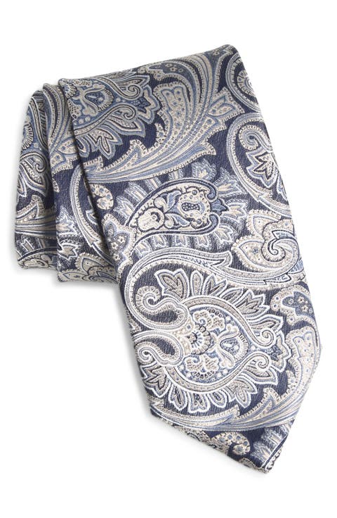 Paisley Jacquard Silk Tie