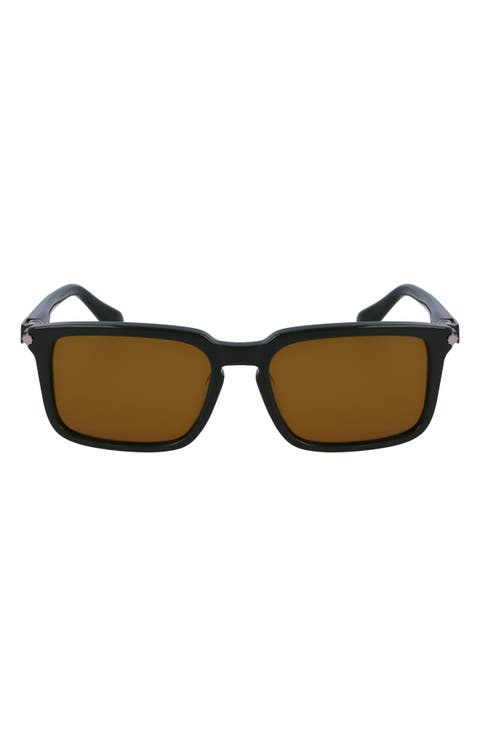 Gancini Evolution 56mm Rectangular Sunglasses
