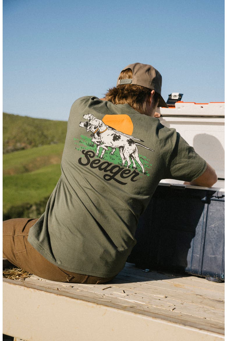 Pointer Cotton Graphic T-Shirt, Alternate, color, SURPLUS GREEN