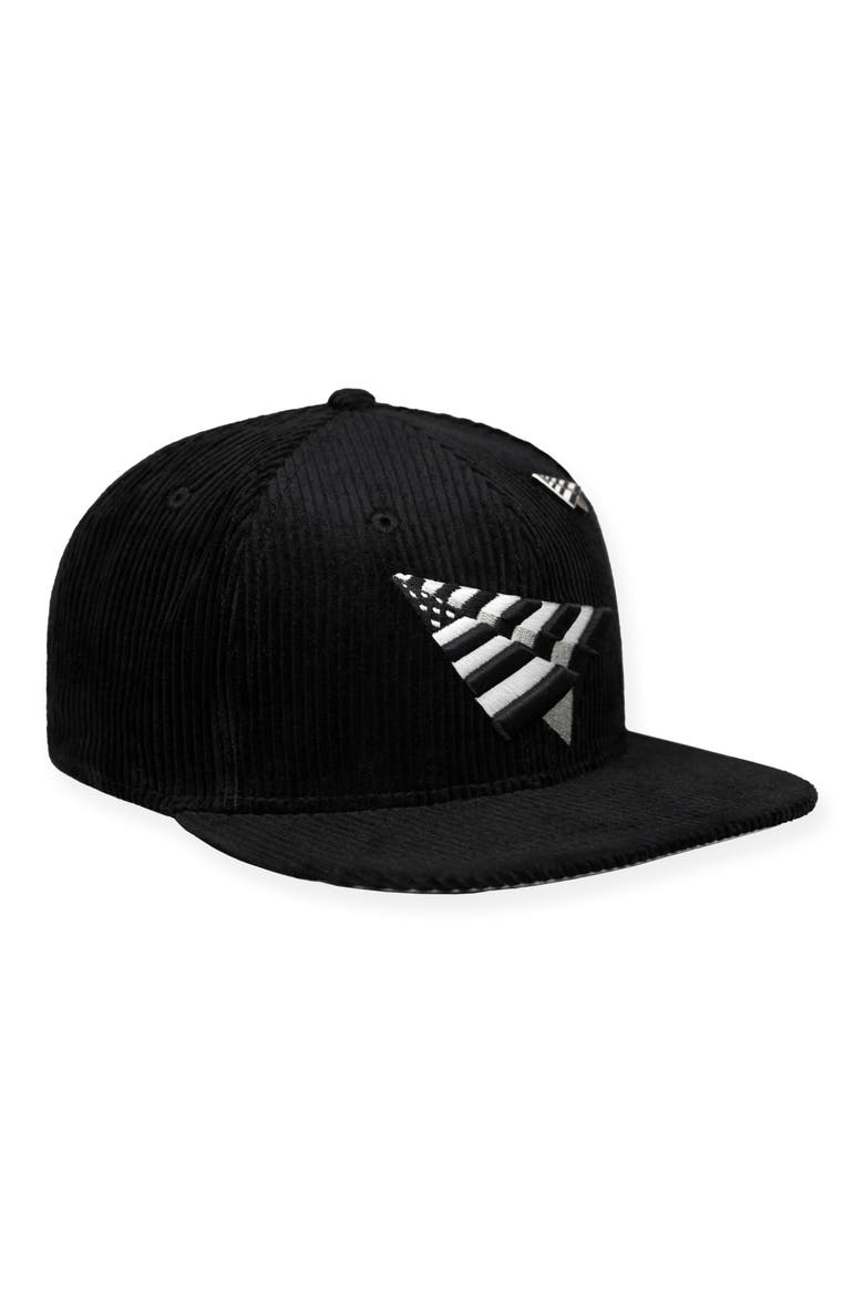 The Original Crown 9FIFTY Corduroy Snapback Cap, Main, color, BLACK