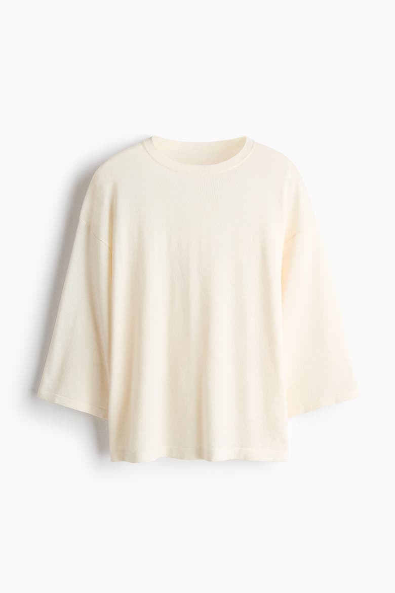 Loose-fit Sweater, Alternate, color, Cream