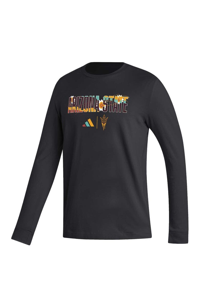 adidas Men's adidas Black Arizona State Sun Devils Honoring Black Excellence Long Sleeve T-Shirt, Alternate, color, 