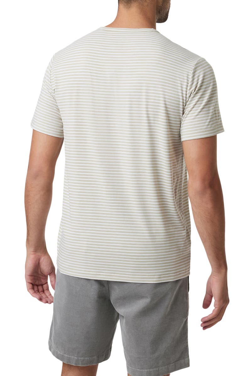 Vuori Current Stripe Performance T-Shirt, Alternate, color, Winter Pear